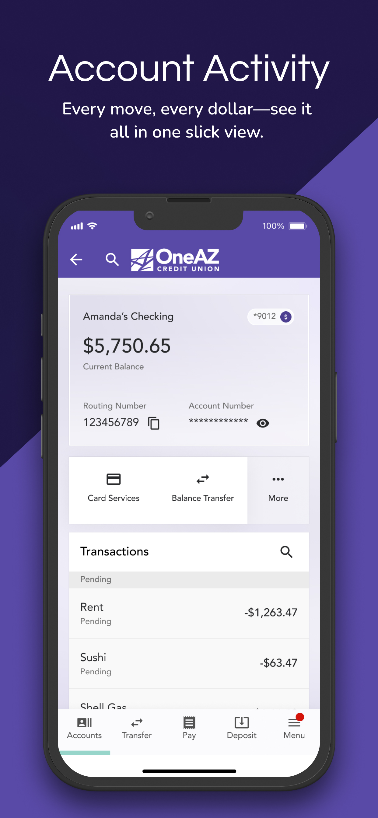 OneAZ Mobile Banking screenshot 3
