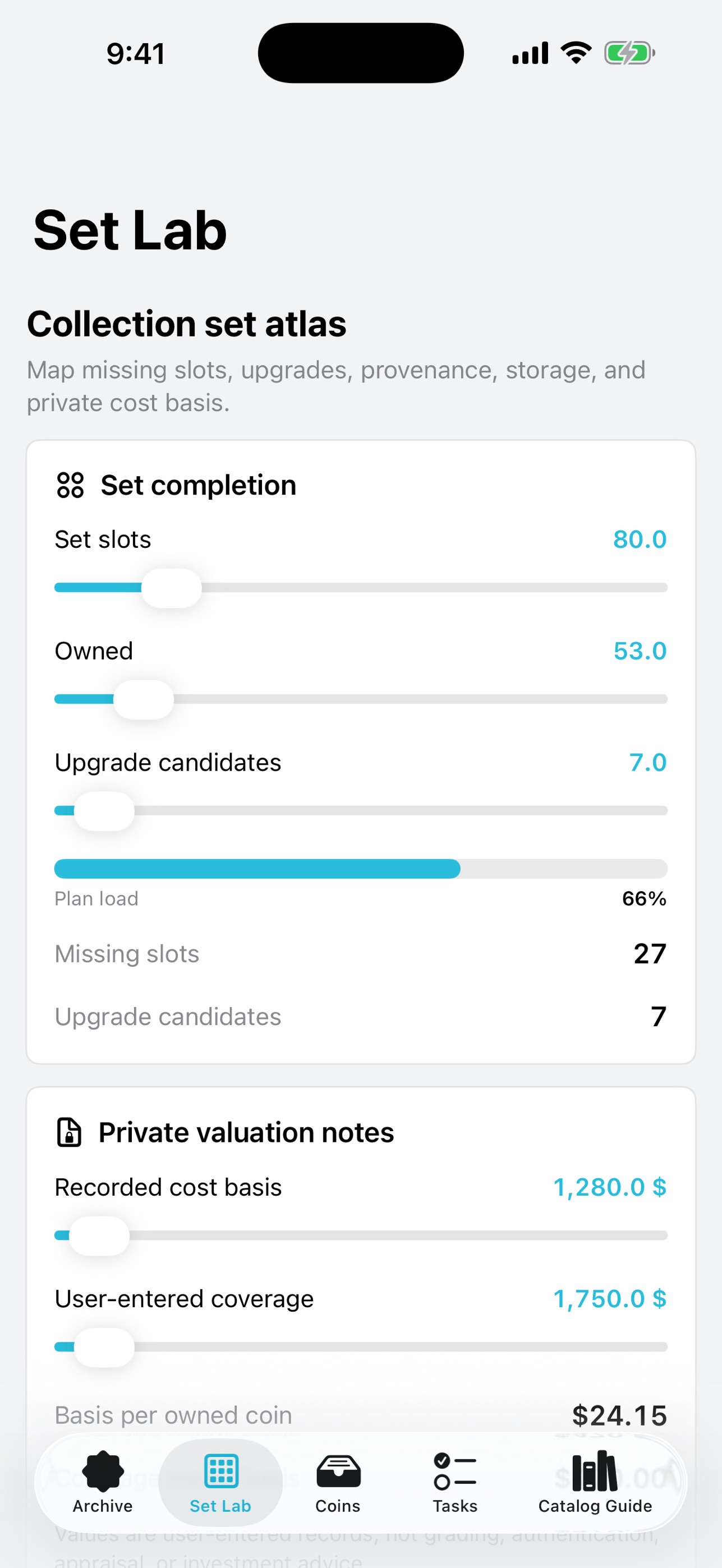 Screenshot 2 of Numiscribe: Coin Archive