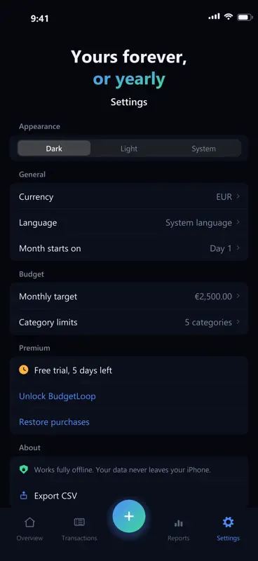BudgetLoop: Suivi Dépenses screenshot 3 of 5