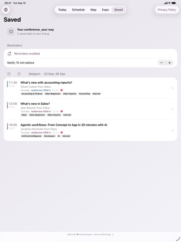 App screenshot