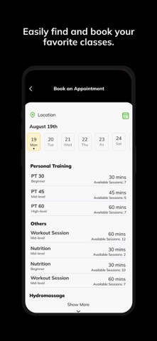 Evolution Health and Fitness iPhone screenshot