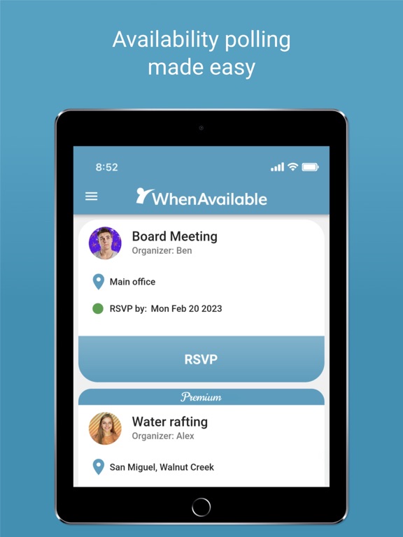 Screenshot #4 pour WhenAvailable