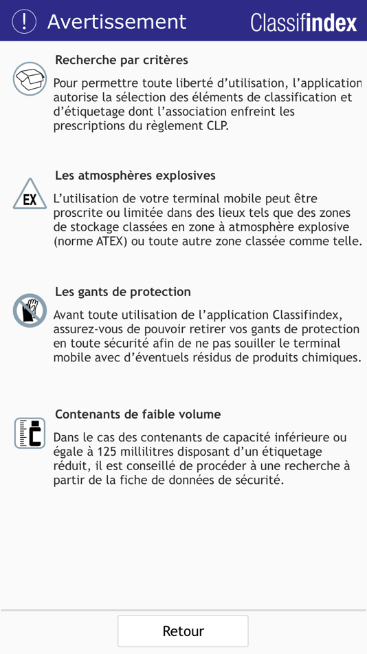 #4. Classifindex (iOS) 来自: CNRS Prévention du risque chimique