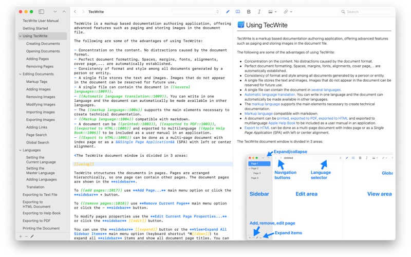TecWrite screenshot