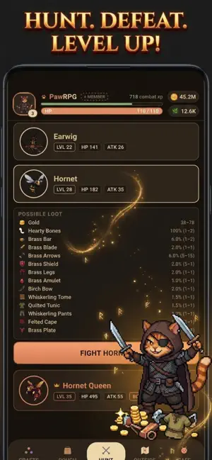 PawRPG: AFK Idle Text MMO RPG screenshot 2