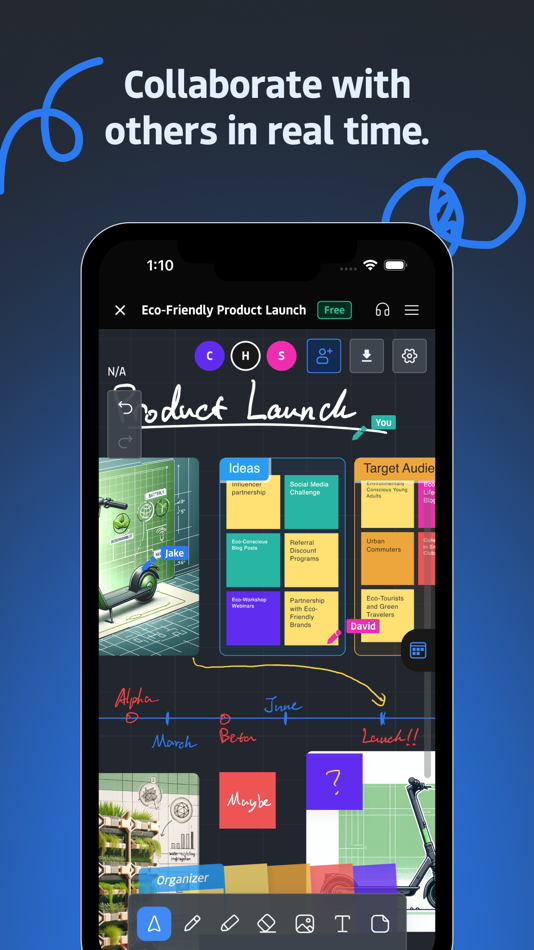#1. Instaboard: Whiteboard Planner (iOS) 来自: Instaboard Ltd.