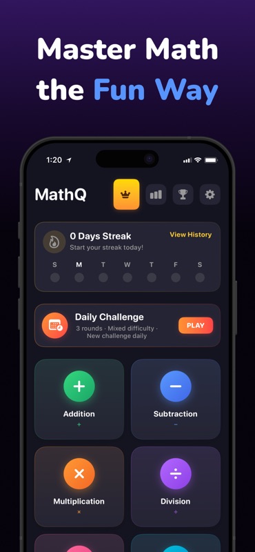 Math Games for Adults - MathQ screenshot 3