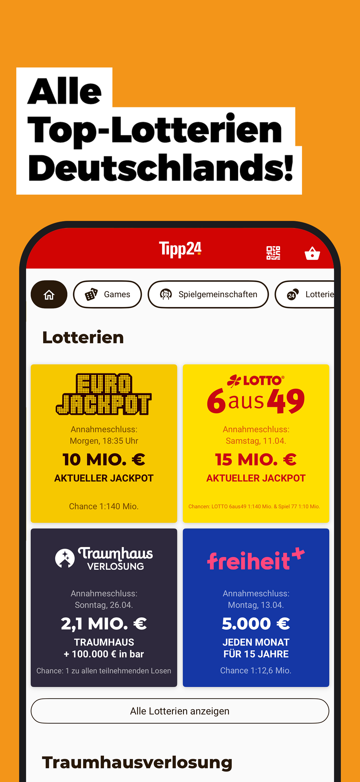 LOTTO und Eurojackpot Tipp24