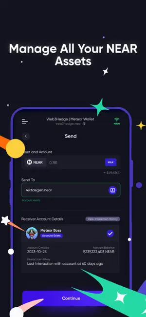 Meteor Wallet screenshot 3