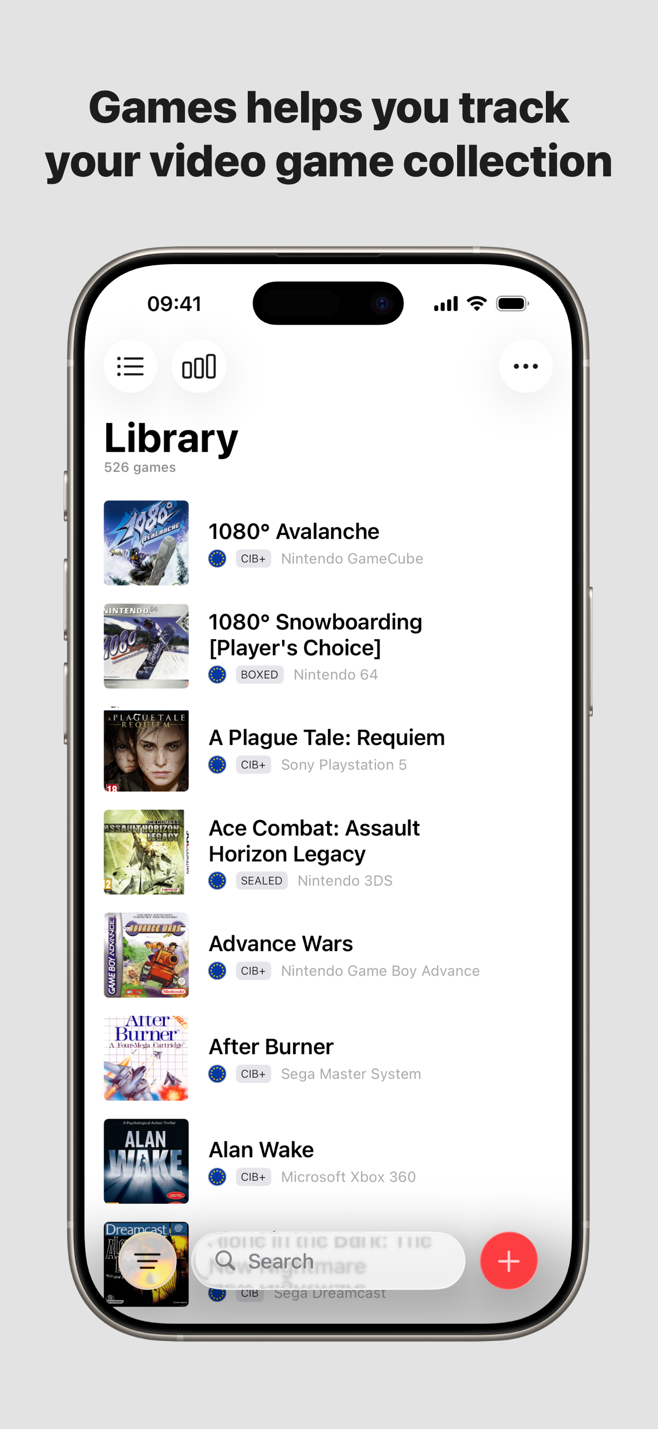 Games - Collection manager screenshot 1