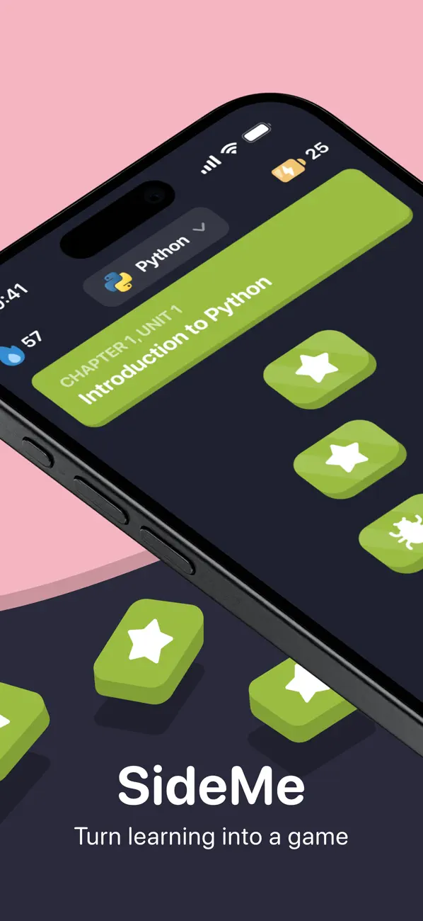 #1. SideMe: Learn Coding (iOS) Podle: JASON TIM TRISTAN PRADEAU