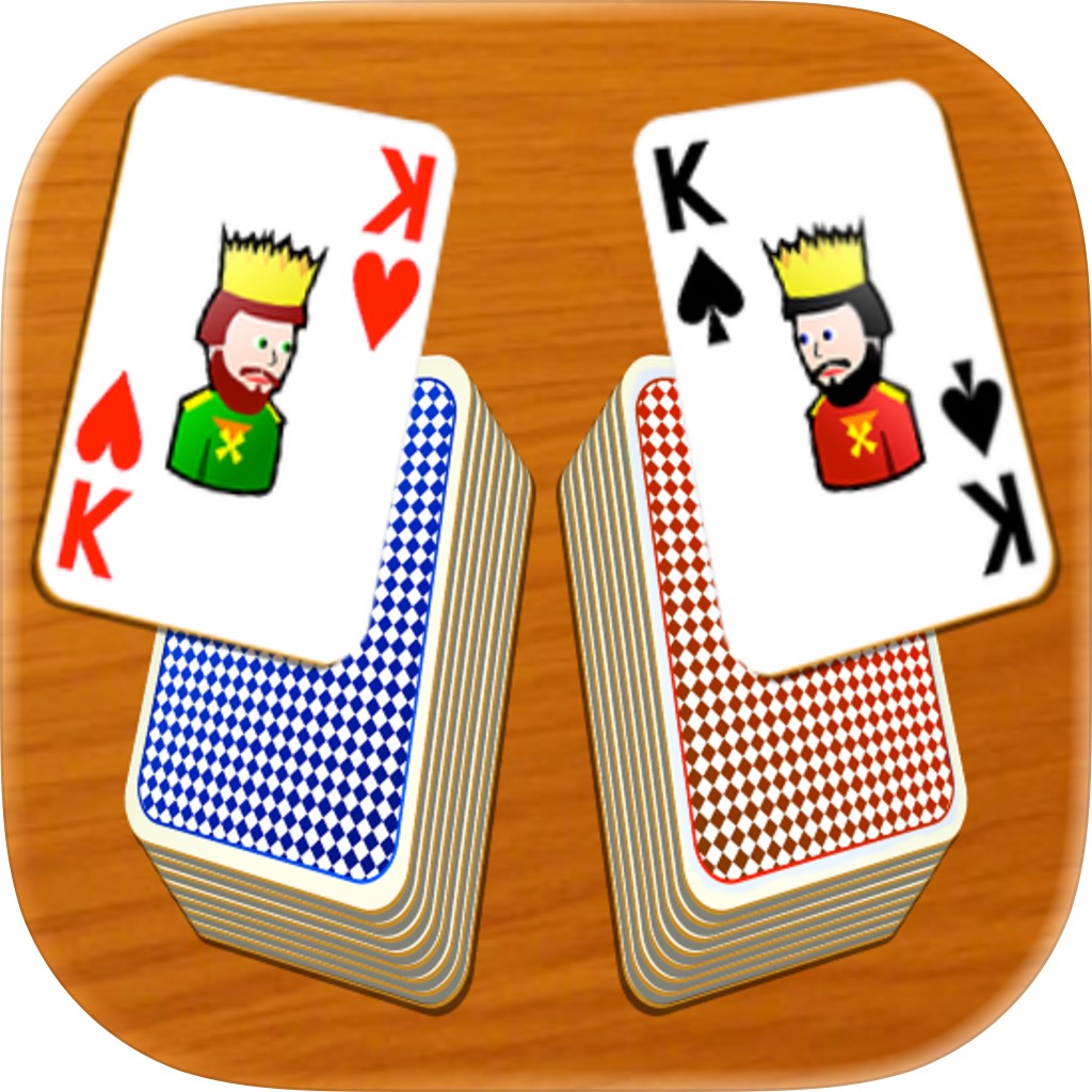 Apple App Store cover for War Card Game for Two Players