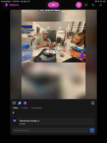 kliprise - Creator Discovery iPad screenshot 8 - Social Networking app