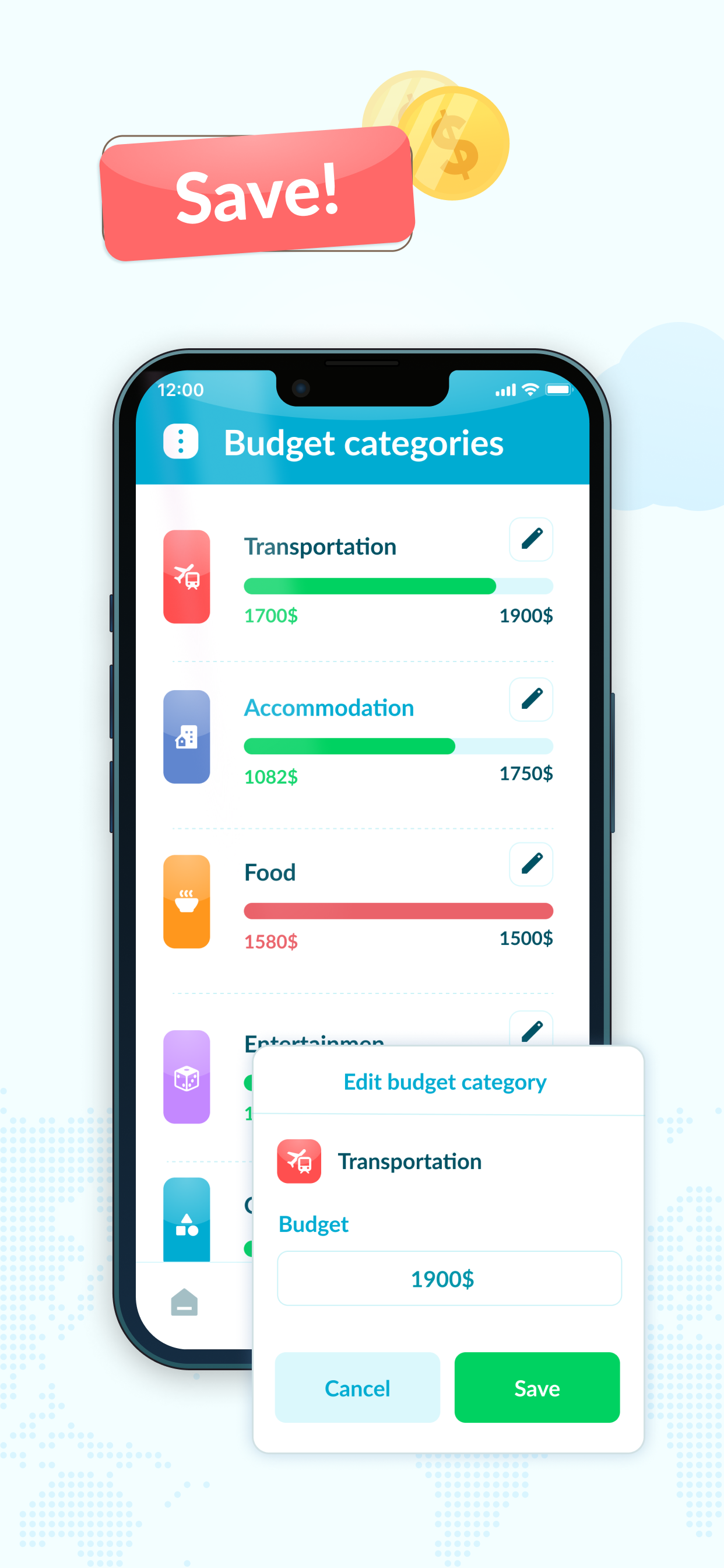 Vacation Fund: dream-save-go! screenshot 2