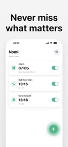 Nomi - Call Alarm & Reminder screenshot