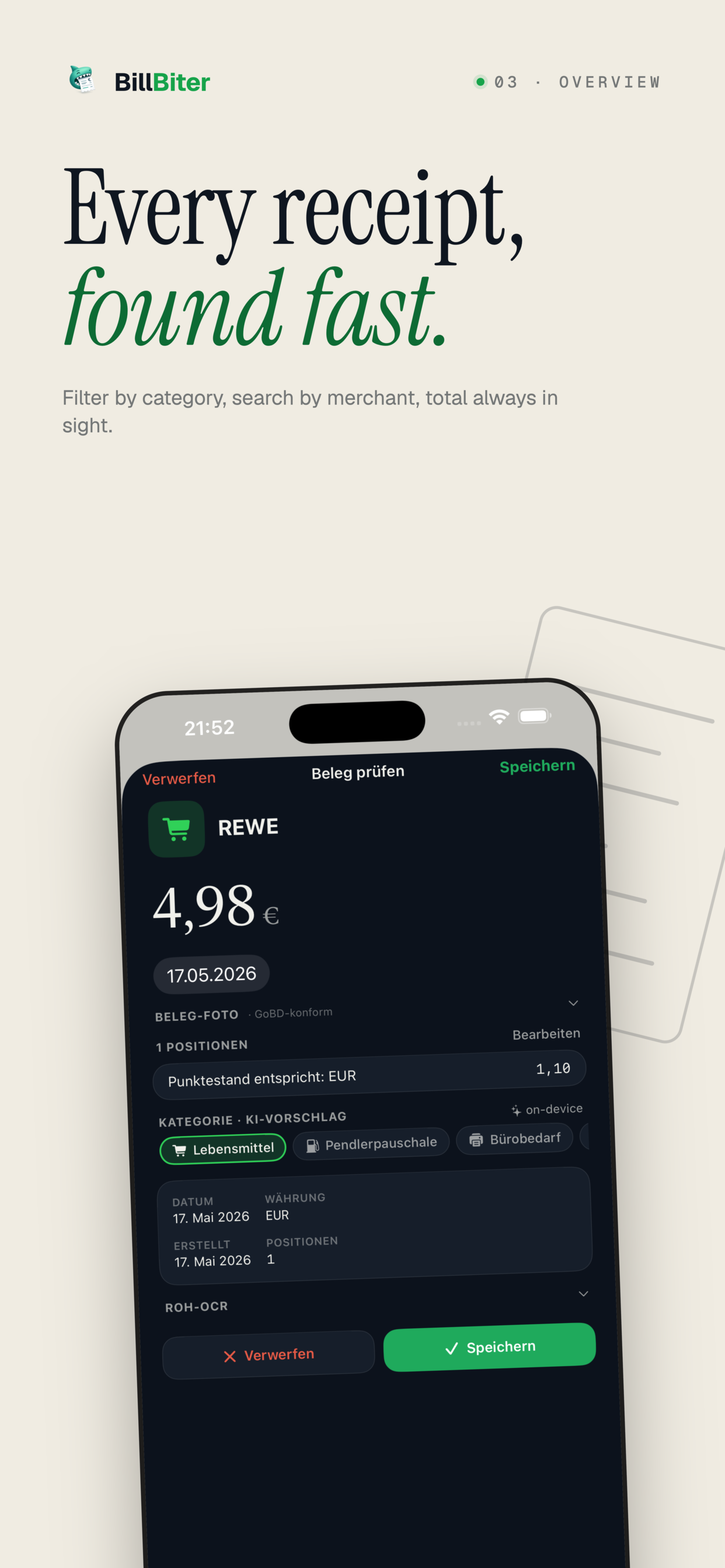 BillBiter: Receipts screenshot 3