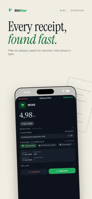 BillBiter: Receipts screenshot 3