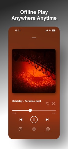 PoseMusic-Offline Music Player iPhone screenshot