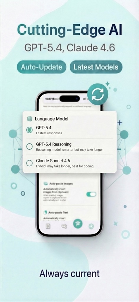 Interview AI Copilot: IT Buddy - A interface revela as opções de modelos de linguagem avançados disponíveis, incluindo GPT-5.4 e Claude Sonnet 4.6, destacando a capacidade do aplicativo de se manter atualizado.