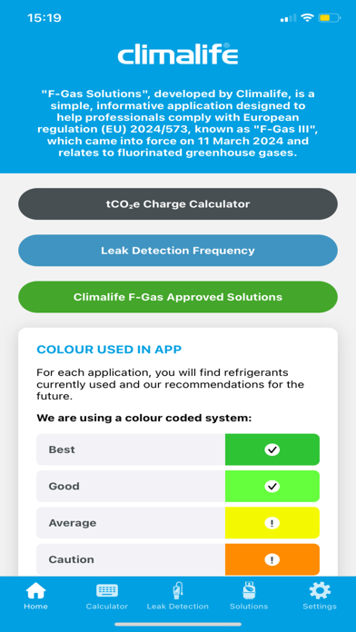 F-Gas Solutions Screenshot