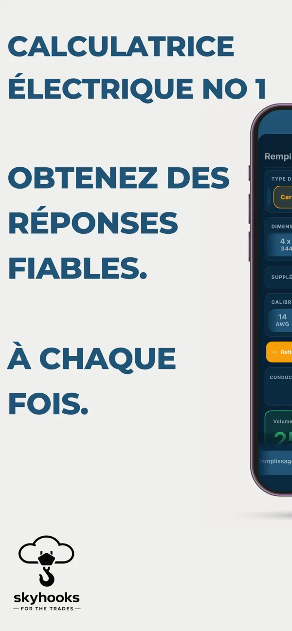 Screenshot #1 pour Canada Electricians Calculator