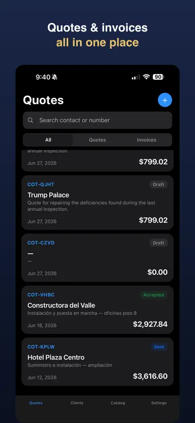 QUOTE-PRO:Quotes & Invoices screenshot 5