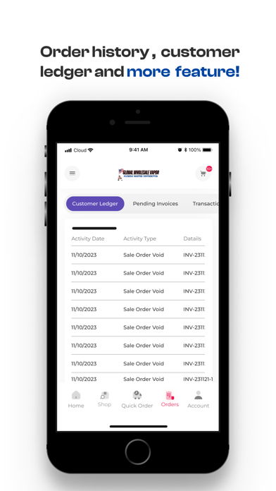 Global Wholesale B2B Screenshot
