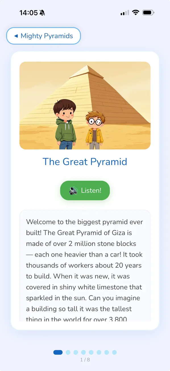 Screenshot #3 pour Histoire Enfants-Egypte