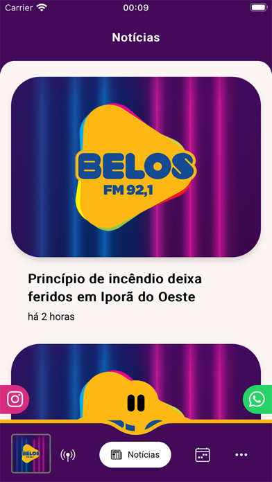 Belos FM 92,1 Screenshot