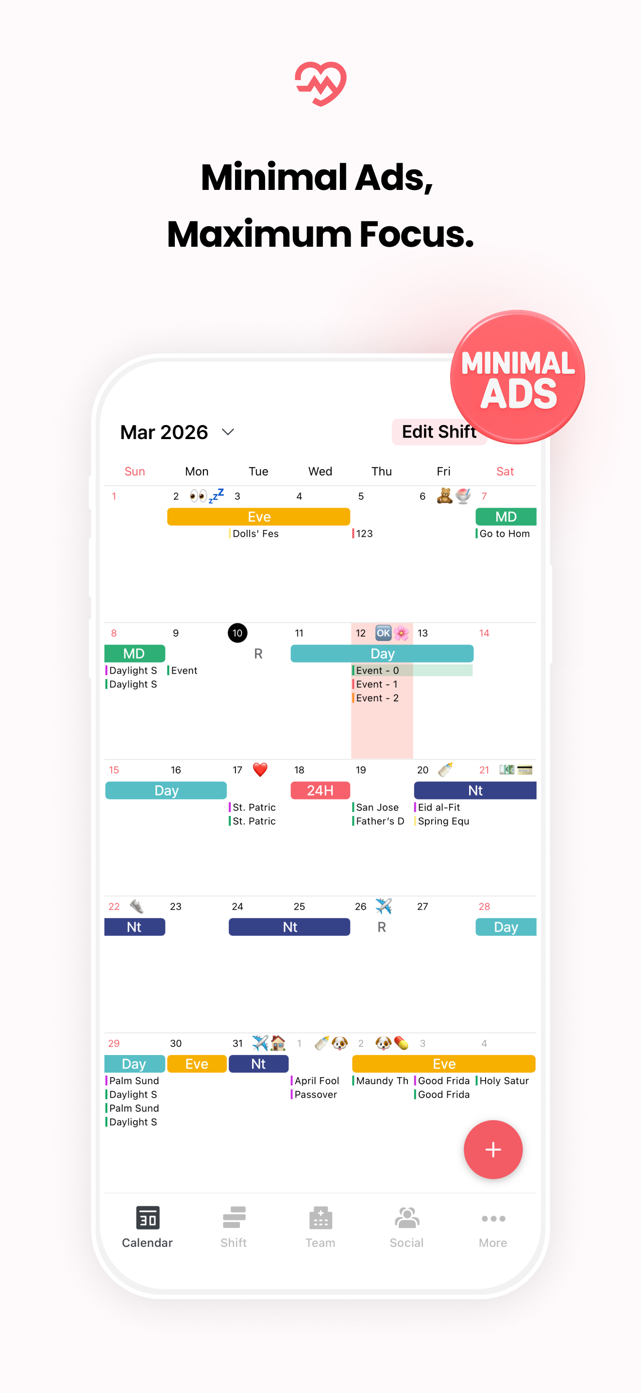 CAREWOKX - Team Shift Calendar screenshot 4