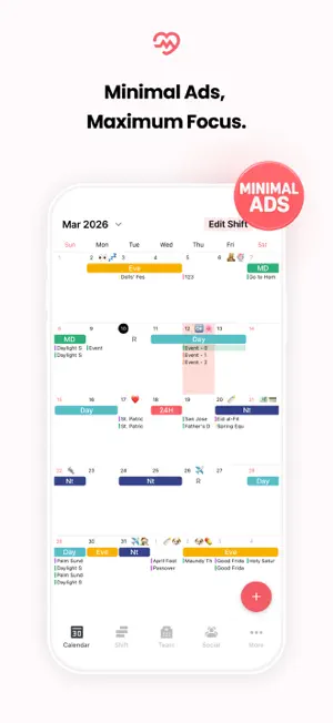 CAREWOKX - Team Shift Calendar screenshot 4