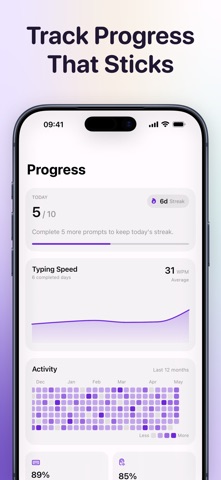 Korean Typing Practice: TypeKo iPhone screenshot