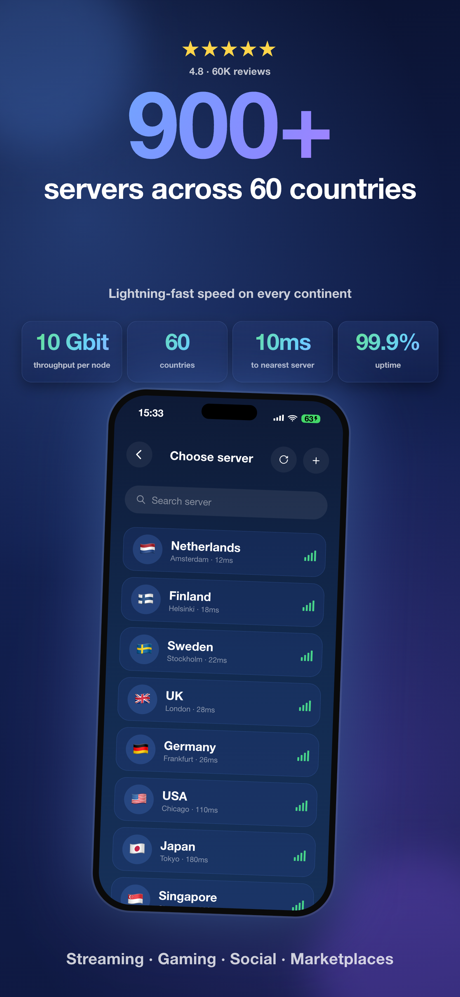 VPN Nomad: Secure Proxy Master screenshot 3
