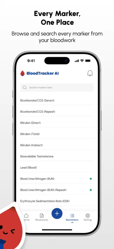 BloodTracker AI - Lab Results screenshot 8 of 8