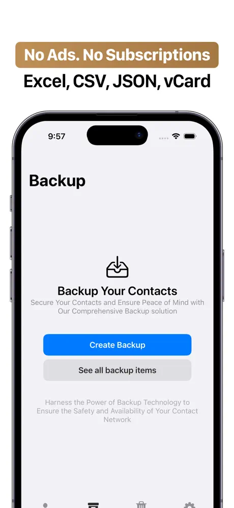 Contacts Export CSV 联系人导出工具应用截图