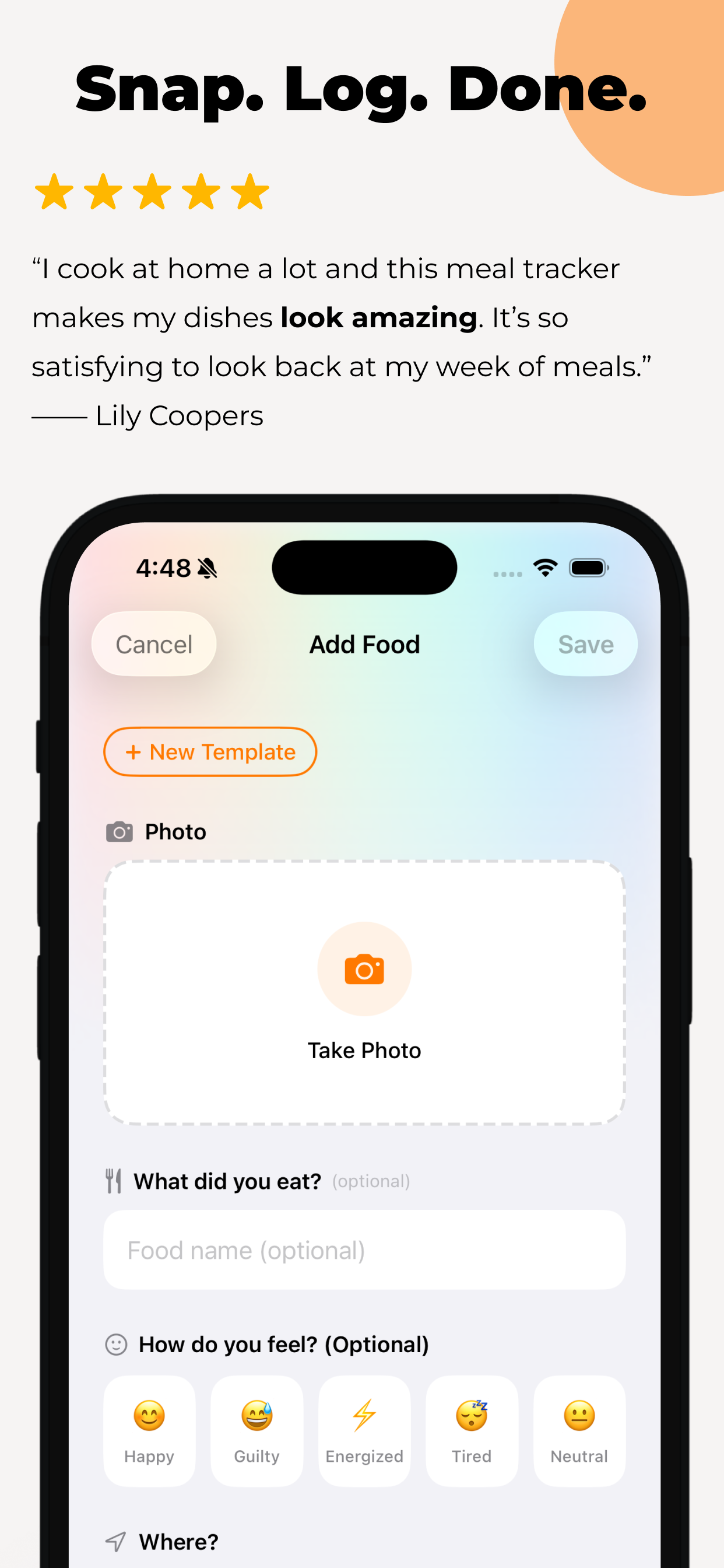 Yum - Visual Food Journal screenshot 3