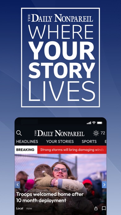 Nonpareil Council Bluffs Iowa Screenshot
