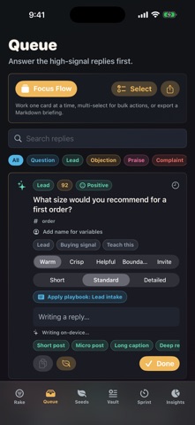 Reply Rake Screenshot 2 of 5