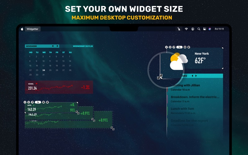 Widgetter - Custom Desktop Screenshot