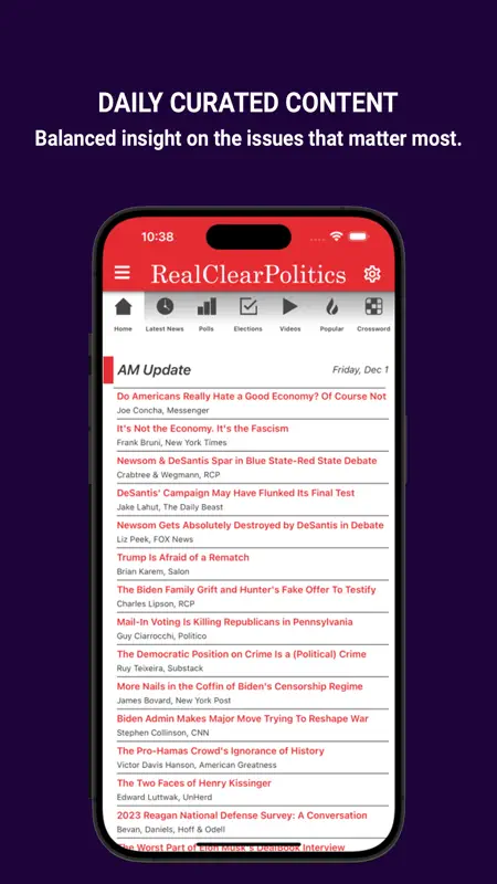 Real Clear Politics screenshot 1 of 4