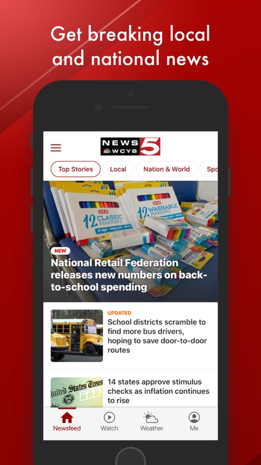 #1. News 5 WCYB.com Mobile (iOS) By: Sinclair Broadcast Group, Inc