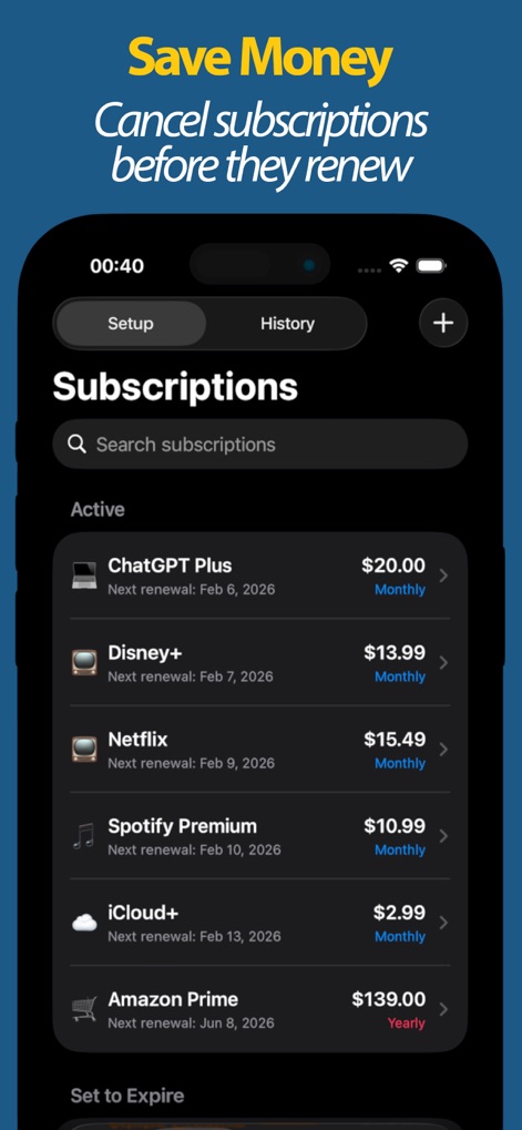 Subscription Tracker & Bills - Finance App | MWM