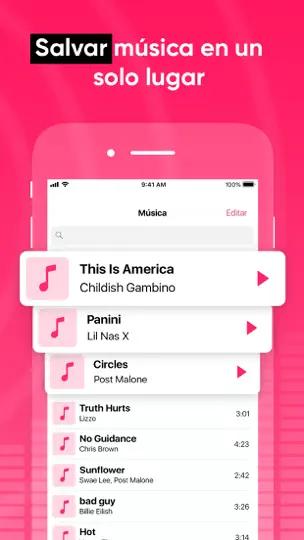 Captura de pantalla de Cloud Music Reproductor Musica en iPhone 4