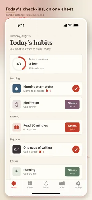 Habit Tracker-Daily Kit D screenshot 1