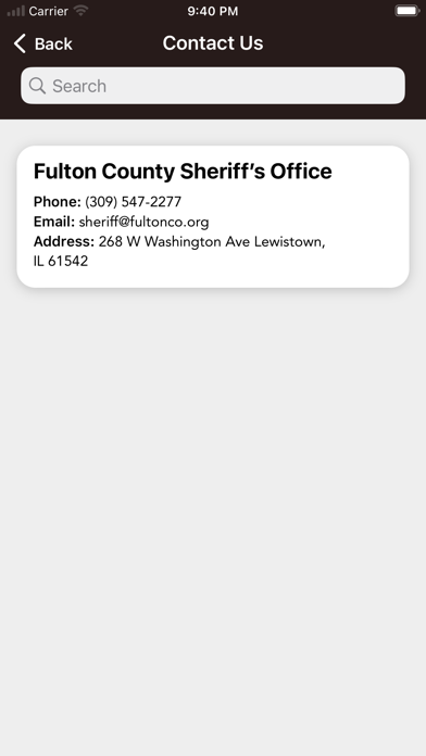 Fulton County Sheriff Illinois Screenshot