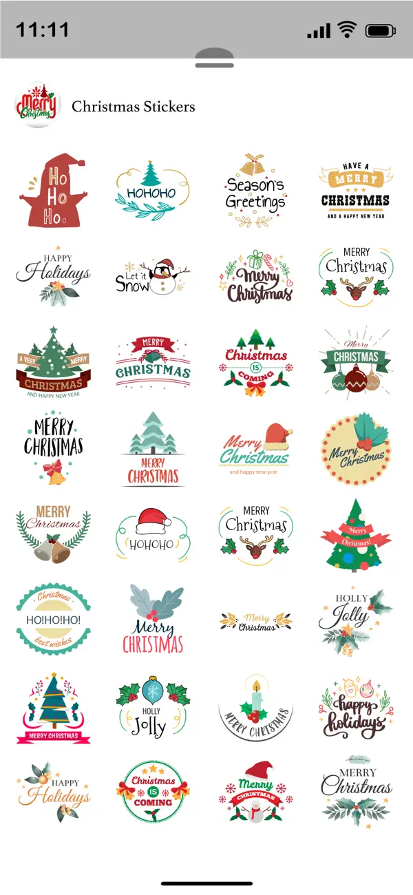Screenshot #2 pour Christmas Sticker!!