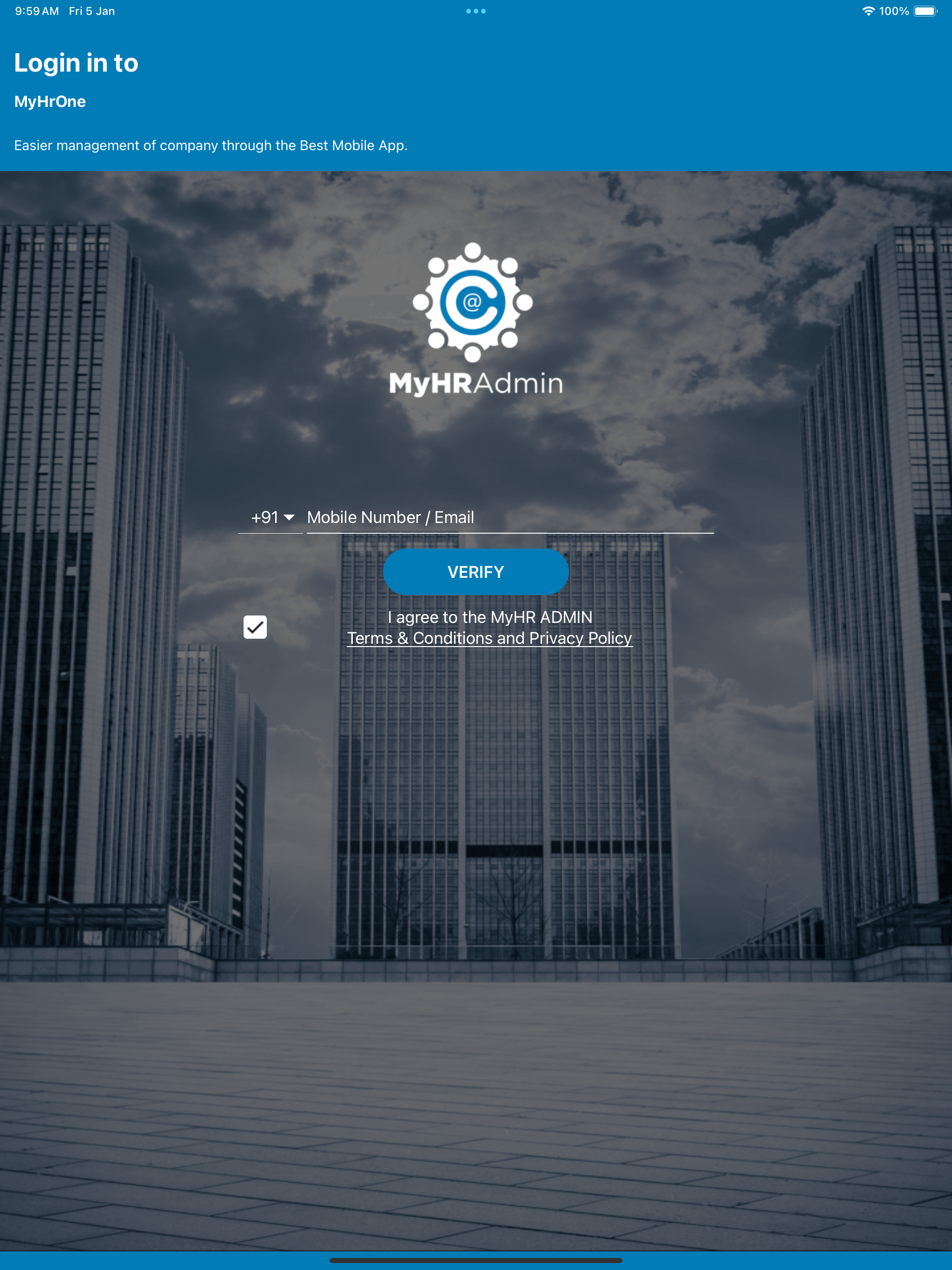 MyHR Admin