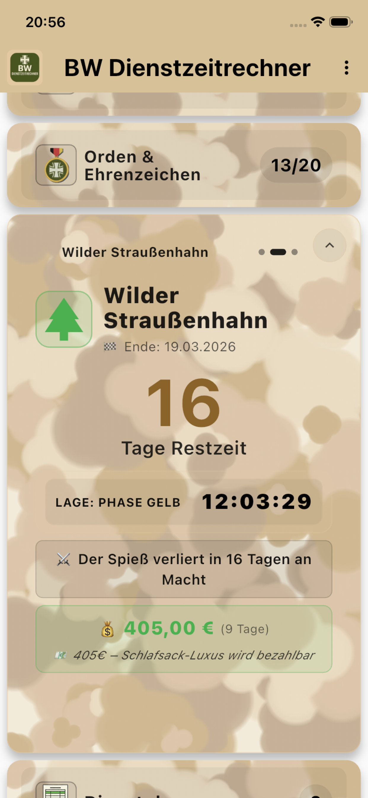 BWDienstzeitrechner screenshot 4