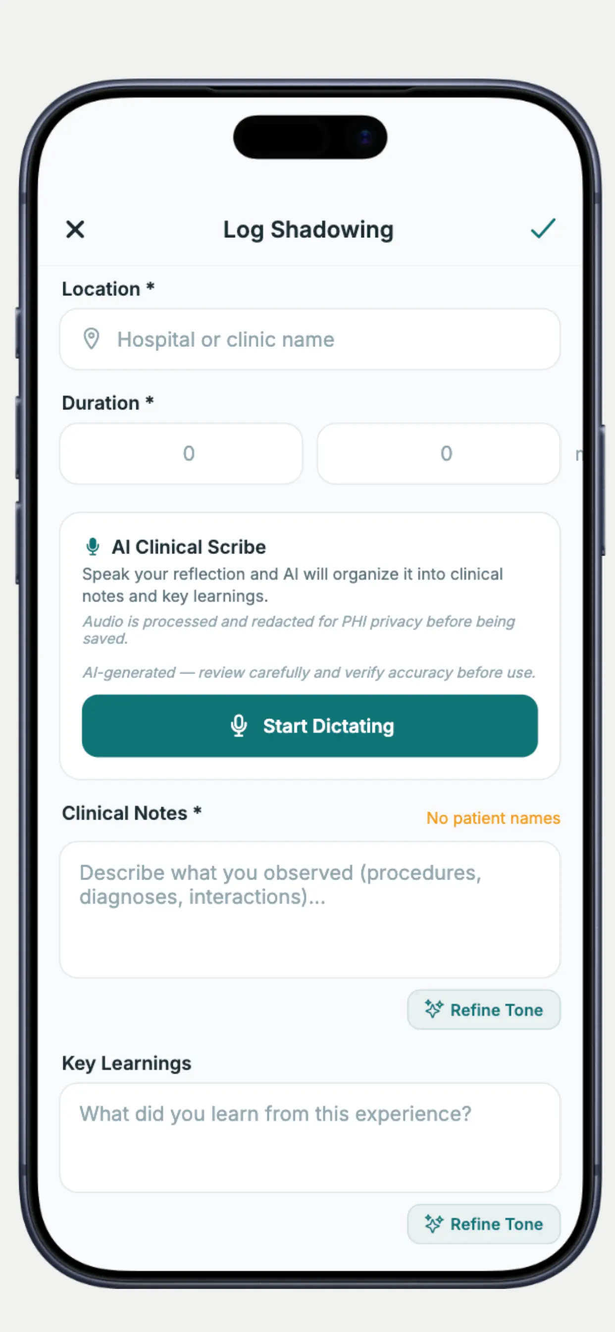 #8. ShadowLog App (iOS) Av: LILA GRACE CHAMBERLAIN