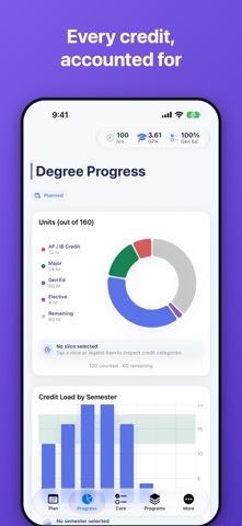 Pathway Degree Planner iPhone screenshot